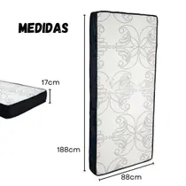 Colchão Solteiro D28 88x188x17cm Super Confortável E Resistente Espuma de Qualidade Melhor Custo Beneficio Suporte Perfeito para a Coluna. Colchão Solteiro D28 88x188x17cm Super Confortável E Resistente Espuma de Qualidade Melhor Custo Beneficio Suporte Perfeito para a Coluna.