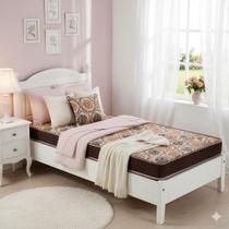 Colchão Solteiro D28 Bege 88x188 Praticidade, Conforto e Resistência Com 14cm De Altura.