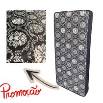 Colchão Solteiro D28 Preto com Espuma que Mantém o Formato e Oferece Ótimo Apoio Corporal.
