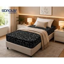 Colchão Solteiro D33 AG Sonolar Preto 88x188x12cm a vácuo Colchão Solteiro D33 AG Sonolar Preto 88x188x12cm a vácuo