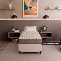 Colchão Solteiro D33 One Face - 17x88x188cm - Suede Cinza Colchão Solteiro D33 One Face - 17x88x188cm - Suede Cinza