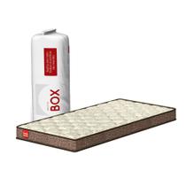 Colchão Solteiro De Espuma Bordado A Vácuo D33 188x88x14cm Compacto Confortável Premium