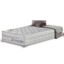 Colchão Solteiro de Molas Ensacadas com Espuma Viscoelástico Cama inBox Wonderful Branco 88x188x32
