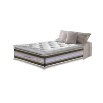 Colchão Solteiro de Molas Ensacadas D33 com Pillow TOP Cama inBox Select 88x188x32 Café