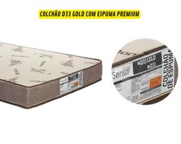 Colchão Solteiro Densidade D33 C/ 100% Espuma 14cm Altura - Sensor