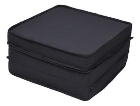 Colchão Solteiro Dobrável 3 Em 1 Alojamento Macio Camping Preto .