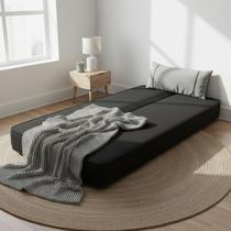 Colchão Solteiro Dobrável Puff Sofá 3 em 1 Fênix Envio Imediato compra D28 188X88.