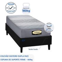 Colchão Solteiro Dupla Face Espuma Firme Extra Firme Protege Até 180kg Com Cama Box Suede Blindado 88x188 Alta Resistência Colchão Solteiro Dupla Face Espuma Firme Extra Firme Protege Até 180kg Com Cama Box Suede Blindado 88x188 Alta Resistência