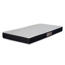 Colchão Solteiro Espuma D20 Malibu 78x188x12cm Preto / Branco Hellen Branco/preto