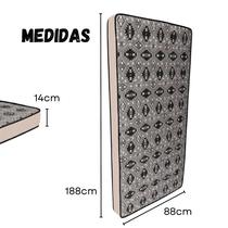 Colchão Solteiro Espuma D28 14cm Ideal para Conforto Diário Solteiro Padrão 188x88cm Suporta Para A Coluna Firme.