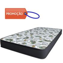 Colchão Solteiro Espuma D28 Branco 188x88x14cm Firme e Resistente.