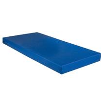 Colchão Solteiro Espuma D28 Hospitalar Impermeável Comfortpedic Line Napa Azul (88x188x14) - Orthoflex