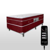 Colchão Solteiro Espuma D33 0,88x1,88 m Com Massageador Base box Cor Vinho ALLMAG Colchão Solteiro Espuma D33 0,88x1,88 m Com Massageador Base box Cor Vinho ALLMAG