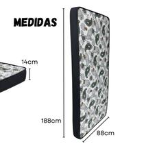 Colchão Solteiro Espuma D33 188x88x14cm Branco Qualidade que Você Sente ao Dormir
