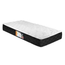 Colchão Solteiro Espuma D33 Black White Euro Pillow Double Face (78x188x25) - Castor