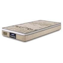 Colchão Solteiro Espuma D33 Fort Gazin 88x188x21cm Bege/Branco - Suporta até 150kg por Pessoa
