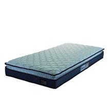 Colchão Solteiro Espuma D33 Pillow Top Millenium Cinza/Branco Hellen - Suporta até 120kg por Pessoa