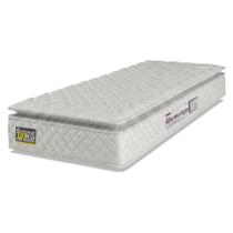 Colchão Solteiro Espuma D33 Pillow Top New Millenium 88x188x19cm Branco Hellen - Suporta Até 120 Kg Por Pessoa