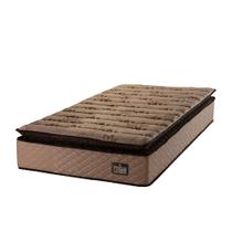 Colchão Solteiro Espuma D33 Pillow Top Van Gogh Marrom Hellen - Suporta até 120kg por Pessoa