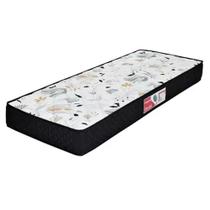 Colchão Solteiro Espuma D33 Turquesa 88x188x24 Preto