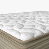 Colchão Solteiro Espuma D45 Guarda Costas Sleep 88x188x20cm Branco Cinza Probel Suporta até 120kg por Pessoa