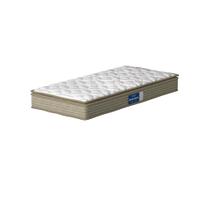 Colchão Solteiro Espuma D45 Guarda Costas Sleep 88x188x20cm Branco Cinza Probel Suporta até 120kg por Pessoa Colchão Solteiro Espuma D45 Guarda Costas Sleep 88x188x20cm Branco Cinza Probel Suporta até 120kg por Pessoa