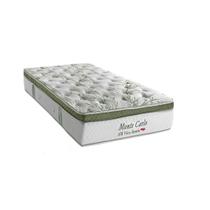 Colchão Solteiro Espuma Visco Molas Ensacadas MasterPocket Monte Carlo Euro Pillow (78x188x33) - Herval