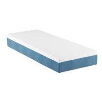 Colchão Solteiro Mola Ensacada Guldi Macio (25x88x188) Azul e Branco