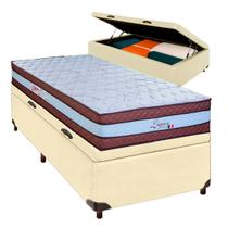 Colchão Solteiro Molas Ensacadas + Bau Blindado - Legaccy