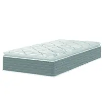 Colchão Solteiro Molas Ensacadas Pillow Top 88x188x25cm Martino Cinza Umaflex