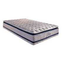 Colchão Solteiro Molas Ensacadas Visco Gel MasterPocket Blue Pillow Top (88x188x32) - Paropas