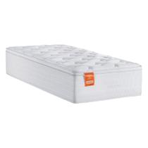 Colchão Solteiro Molas Pillow Top 88x188x27cm Branco