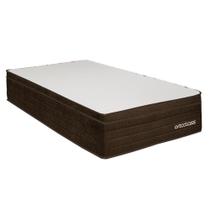 Colchão Solteiro Ortoclass Poli Ortopillow D28 Espuma Pró Aditivada 78x188x28 Marrom