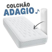 Colchão Solteiro Ortopédico Adagio a Vácuo 100% Espuma 88x188x14cm Maestro Colchões