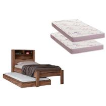 Colchão Solteiro Physical Ortobom (2un) + Bicama Invicta Atacama