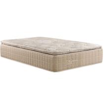 Colchão Solteiro Pocket Veneza One Face Pillow Top Americano Molas Ensacadas Individualmente 88x35x1 Colchões Sensor Bege