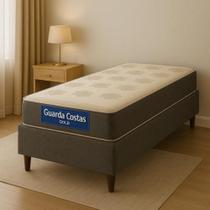 Colchão Solteiro Probel Guarda Costas 88cm D20 Espuma Antialérgica Branco/Preto - JM3 Móveis