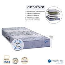 Colchão Solteiro Sankonfort 88x188cm Protege Espuma Ortopédica Firme Dupla Face Suporta 180kg Resistente Extra Firme Colchão Solteiro Sankonfort 88x188cm Protege Espuma Ortopédica Firme Dupla Face Suporta 180kg Resistente Extra Firme