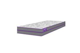 Colchão Solteiro Smartz Ortovip Espuma D33 Ortopédico 78x188x18cm Extra Firme Cinza e Branco