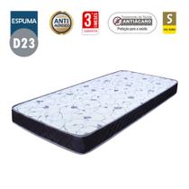 Colchão Solteiro Sp Móveis Espuma D23 Liso (12x88x188):Branco