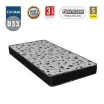 Colchão Solteiro SP Móveis Espuma D33 Bordado (17x78x188) - SPMOVEIS