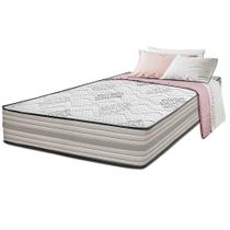 Colchão Solteiro Spring Zen 88x188x24 com Molas Ensacadas Cinza Cama inBox Colchão Solteiro Spring Zen 88x188x24 com Molas Ensacadas Cinza Cama inBox