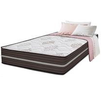 Colchão Solteiro Spring Zen 88x188x24 com Molas Ensacadas Marrom Cama inBox
