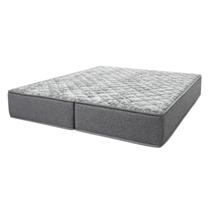 Colchão SUPER KING D33 BIPARTIDO Com Espuma Dupla 193X203X22CM Cinza Poliester Colchão SUPER KING D33 BIPARTIDO Com Espuma Dupla 193X203X22CM Cinza Poliester