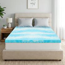 Colchão topper IULULU tamanho casal 7,5 cm em espuma viscoelástica com gel Colchão topper IULULU tamanho casal 7,5 cm em espuma viscoelástica com gel