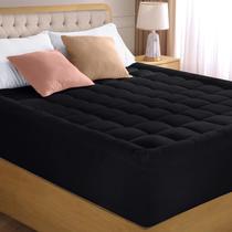 Colchão Utopia Bedding Twin Acolchoado, ajustado em preto 39x75in
