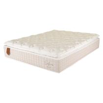 Colchão Viúva 128x188x34 Safira Prorelax Molas Ensacadas Pillow Top Viscoelástico - Areia Colchão Viúva 128x188x34 Safira Prorelax Molas Ensacadas Pillow Top Viscoelástico - Areia