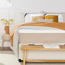 Colchão Viúva Guldi Comfort com Massageador Quântico Quântico Molas Ensacadas (30x128x188) Branco e Bege Colchão Viúva Guldi Comfort com Massageador Quântico Quântico Molas Ensacadas (30x128x188) Branco e Bege