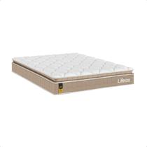 Colchão Viúva Life D33 Pillow Top Bege 17x128x188cm Colchão Viúva Life D33 Pillow Top Bege 17x128x188cm