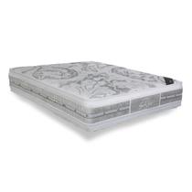 Colchão Viúva Molas Ensacadas Látex Pocket Super Luxo Double Face Euro Pillow (128x188x36) - Castor